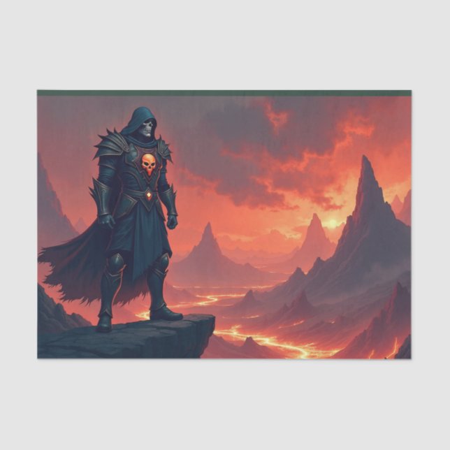 Dunkler Ritter der Flamme Seidenpapier (Vorderseite)
