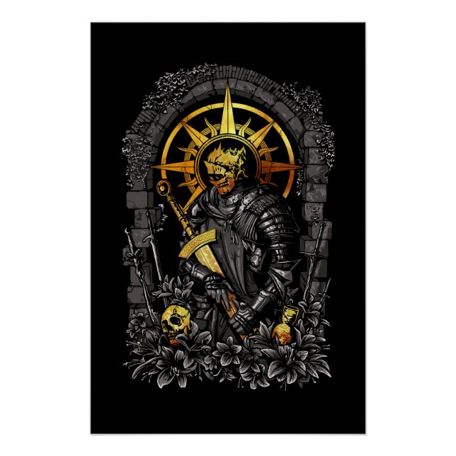 Dunkler Ritter: Der Krieger in den Schatten Poster (Vorderseite)
