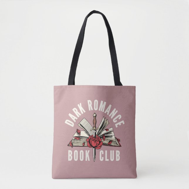 Dunkler Romance-Buchclub Florales Rosa-Geschenk (Vorderseite)