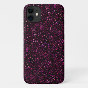 Dunkler rosa Posh Glitzer Case-Mate iPhone Hülle