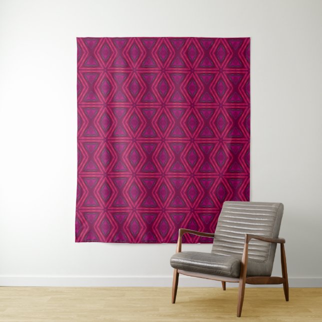 Dunkler Rosa Stern Wandteppich (Beispiel)