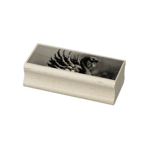 Dunkler Schwan der Knochen – Gotische Eleganz Gummistempel