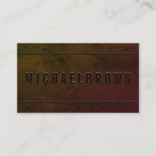 Dunkler Schwarzfahrer Minimalistischer, moderner Q Visitenkarte