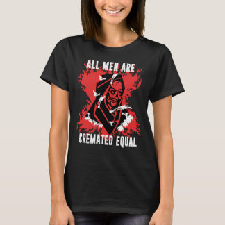 Dunkler Spaß Alle Männer schufen gleiches Goth Hal T-Shirt