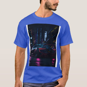 Dunkler Sport in der japanischen Stadt T-Shirt