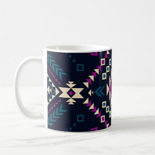 Dunkler Stamm Navajo, Vintag geometrisch. Kaffeetasse