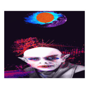 Dunkler Star Fotodruck