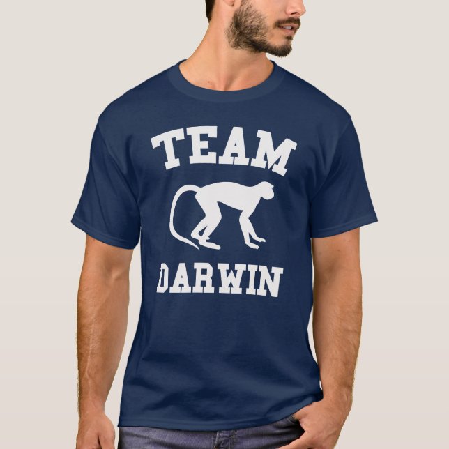 Dunkler Teamdarwin-T - Shirt (Vorderseite)