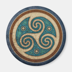 Dunkler Triskele Magnet
