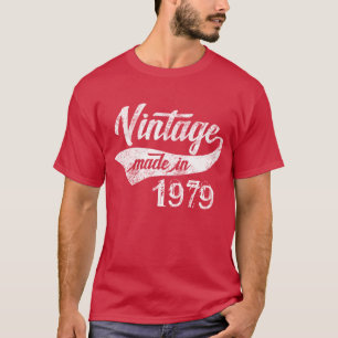 Dunkler Vintager gemachter im Jahre 1979 40. T-Shirt