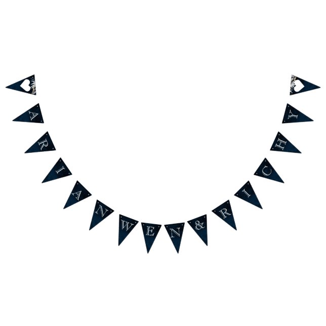 Dunkler Vintager Kranz Wimpelkette (Alle)