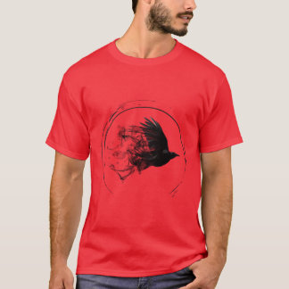 Dunkler Vogel Vintag T-Shirt