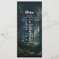 Dunkler Wald bei Twilight Weddday Menü