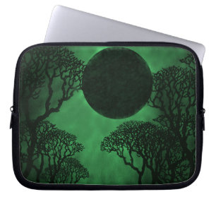Dunkler Wald Eclipse Laptop Tasche, grün Laptopschutzhülle