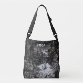 Dunkler Wald | Snowy Forest Tote Bag Tragetaschen Mit Langen Trägern