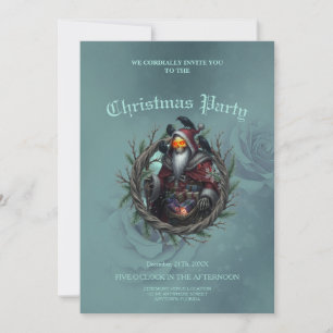 Dunkler Weihnachtsmann der Schatten – Gotischer We Einladung