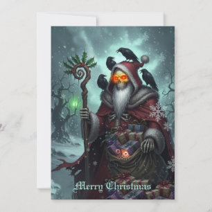 Dunkler Weihnachtsmann der Schatten – Gotischer We Feiertagskarte