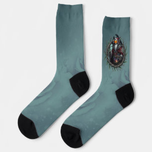 Dunkler Weihnachtsmann der Schatten – Gotischer We Socken