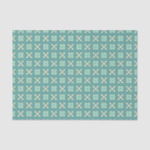 Dunkler Western Dusty Türkis Cream Aqua Geo