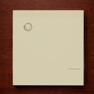 Dunkles Akademie-Wachs­siegel – Minimalistische Vi Post-it Klebezettel