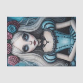 dunkles Alice-Dekoupage-Papier Seidenpapier