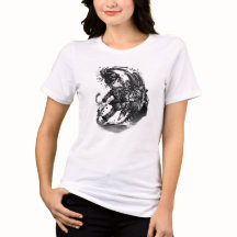 Dunkles Anime-Mädchen mit riesiger Katze ART