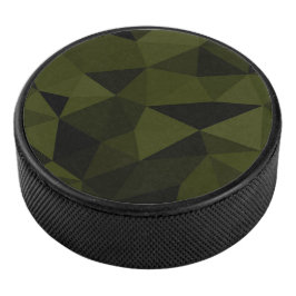 Dunkles Arenschwarz geometrisches Messmuster cool Eishockey Puck