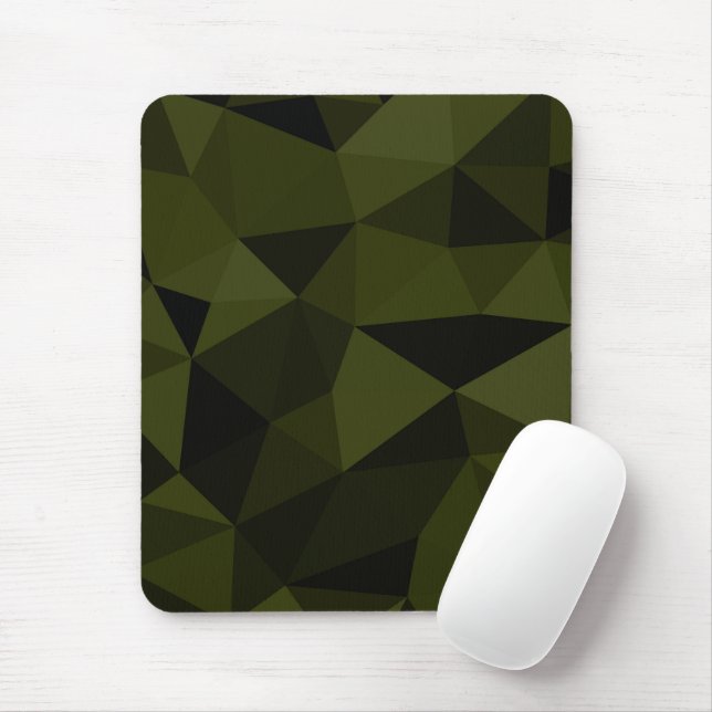 Dunkles Arenschwarz geometrisches Messmuster cool Mousepad (Mit Mouse)