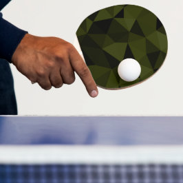 Dunkles Arenschwarz geometrisches Messmuster cool Tischtennis Schläger