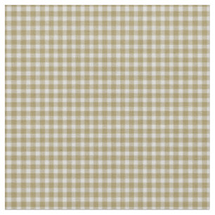 Dunkles Beige Kariertes Gingham Karo Stoff