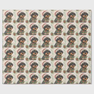 Dunkles Berenedoodle-Geschenkpapier Geschenkpapier
