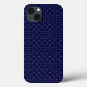 Dunkles Blau Islamisches Geometrisches Muster Case-Mate iPhone Hülle