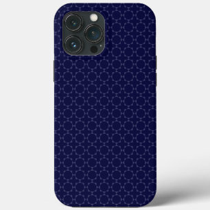 Dunkles Blau Islamisches Geometrisches Muster Case-Mate iPhone Hülle