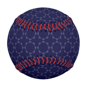 Dunkles blaues islamisches geometrisches Muster Baseball