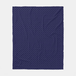 Dunkles blaues islamisches geometrisches Muster Fleecedecke
