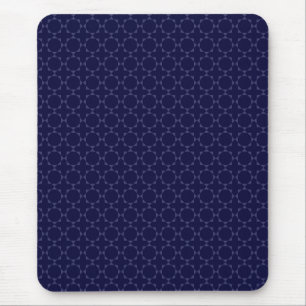 Dunkles blaues islamisches geometrisches Muster Mousepad