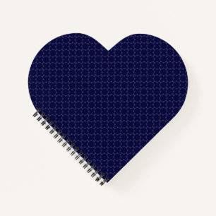 Dunkles blaues islamisches geometrisches Muster Notizbuch