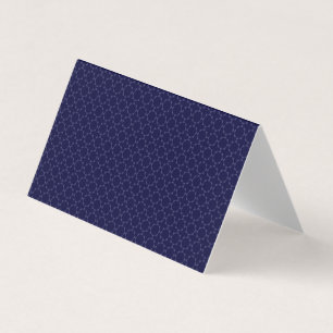 Dunkles blaues islamisches geometrisches Muster Visitenkarten