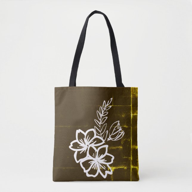 Dunkles Blumendesign (Vorderseite)