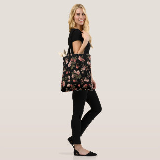 ​dunkles Blumenmuster ​vintage Kirschblüten ​Stimm