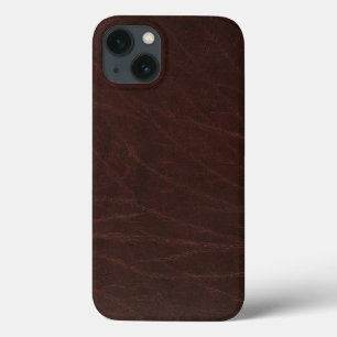 Dunkles Brown-Leder Case-Mate iPhone Hülle