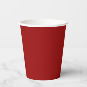 Dunkles Candy Apfel Rot Solidfarbe Pappbecher