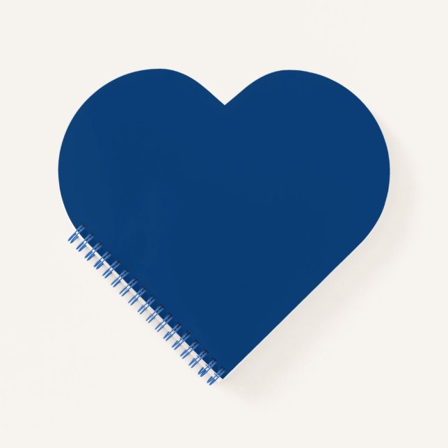 Dunkles Cerulean Notizbuch (Vorderseite)
