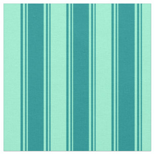 Dunkles Cyan- und Aquamarine-Lined/Strickmuster Stoff
