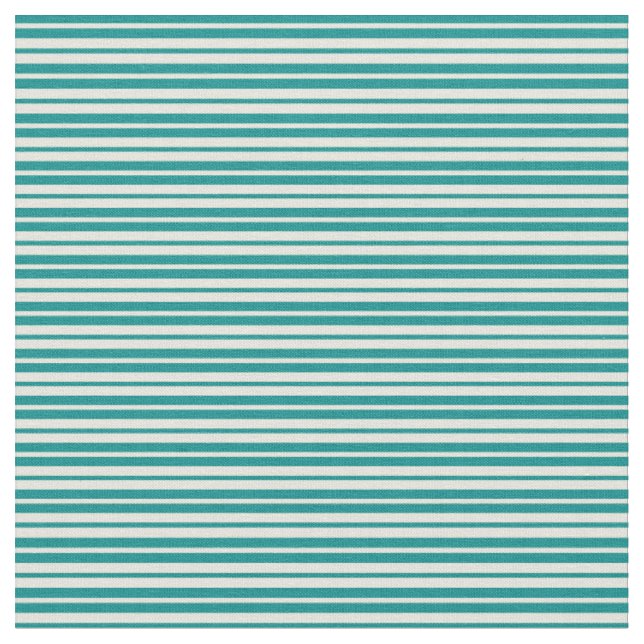 Dunkles Cyan und Beige Farbmuster der Streifen Stoff (Nahaufnahme)