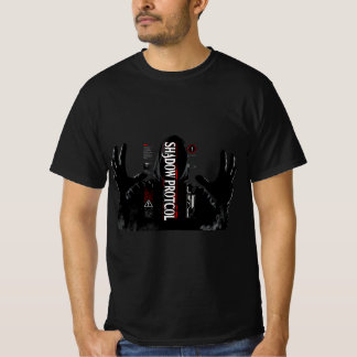Dunkles Cyberpunk-Hacker-Techwear-T-Shirt T-Shirt