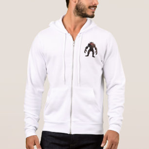 Dunkles Dämonenmonster mit leuchtend roten Augen F Hoodie
