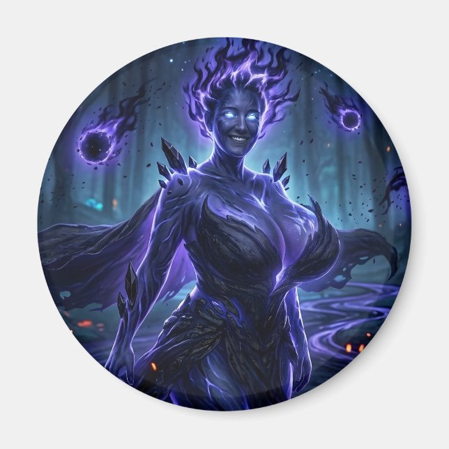 Dunkles Elementarwesen Magnet (Vorne)