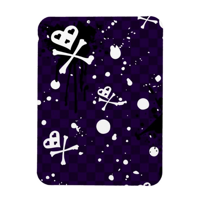 Dunkles Emo Muster mit Paint Magnet (Vertikal)