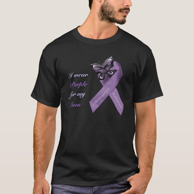 Dunkles Fibromyalgia-T-Shirt T-Shirt (Vorderseite)